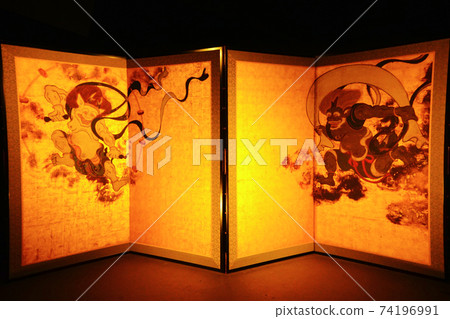 Fujin and Raijin map of Kenninji Temple, Kyoto City, Kyoto Prefecture, Japan Fujin and Raijin map of Kenninji Temple, Kyoto City, Kyoto Prefecture, Japan 74196991