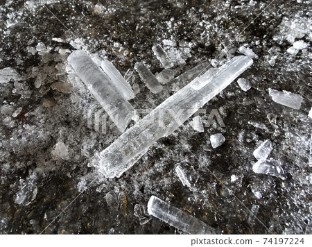 落在路上的冰柱殘骸 74197224