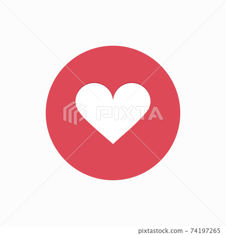vector modern like pink icon isolated on white background vector modern like pink icon isolated on white background 74197265