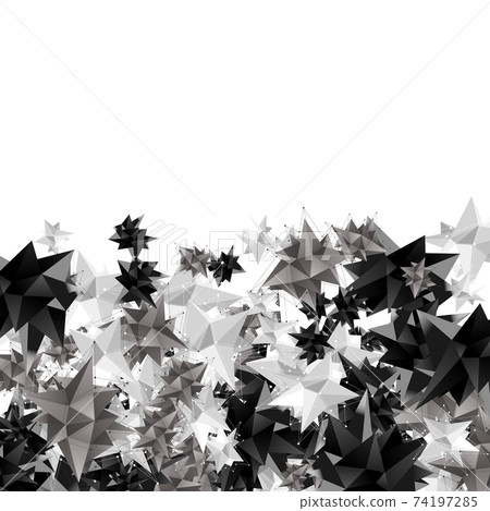 Vector modern geometric shape. 3d polygon background. Vector modern geometric shape. 3d polygon background. 74197285