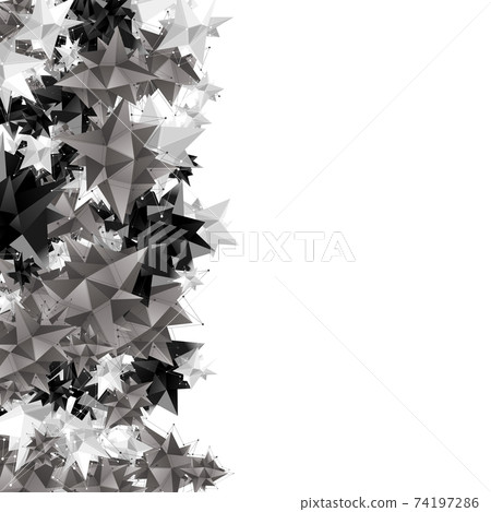 Vector modern geometric shape. 3d polygon background. Vector modern geometric shape. 3d polygon background. 74197286