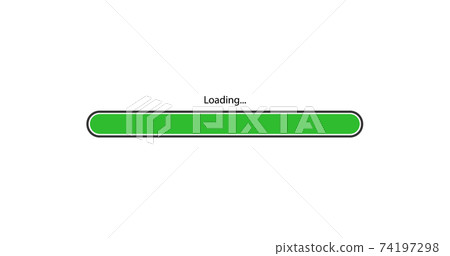 vector modern green loading bar on white background 74197298