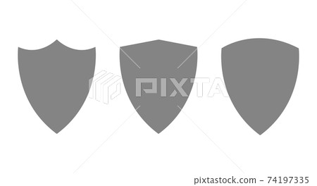 Vector modern guard shield icons set, security logo on white background. Vector modern guard shield icons set, security logo on white background. 74197335