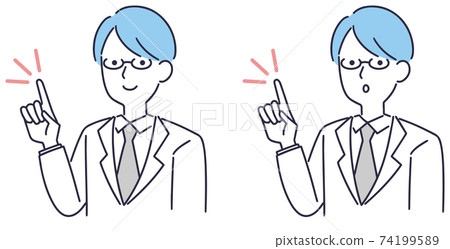 Doctor medical pointing male illustration Doctor medical pointing male illustration 74199589