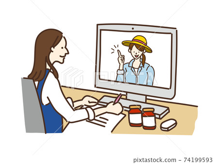 農業女孩農業農夫女性商業PC插畫 農業女孩農業農夫女性商業PC插畫 74199593