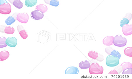 Illustration of sick cute medicine_frame_16: 9 74201989