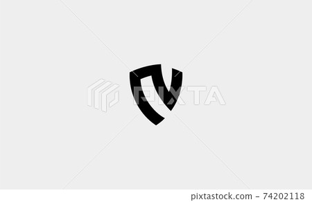 letter N shield monogram logo vector - Stock Illustration [74202118 ...
