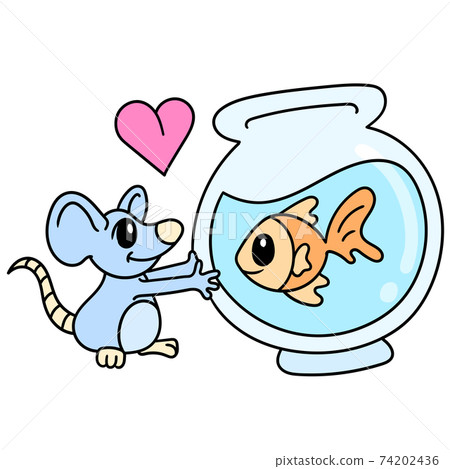 fish in love cartoon