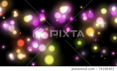 Glittering colorful illumination Illumination lighting 74206401