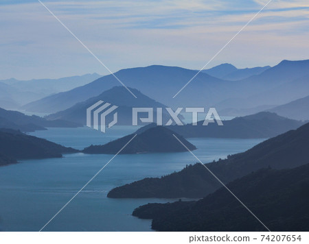 Kenepuru Sound. Bay in New Zealand. Kenepuru Sound. Bay in New Zealand. 74207654
