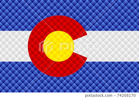 Mosaic flag of the Colorado Mosaic flag of the Colorado 74208170