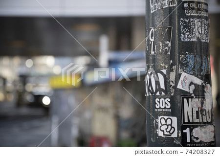 Graffiti and Shibuya cityscape Graffiti and Shibuya cityscape 74208327