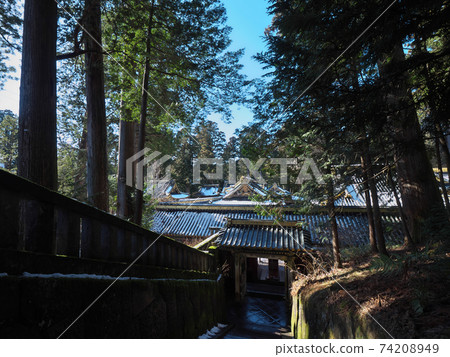 日光東照宮神社okusando入口 照片素材 圖片 7449 圖庫