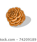 Simple cute pine cone 74209189
