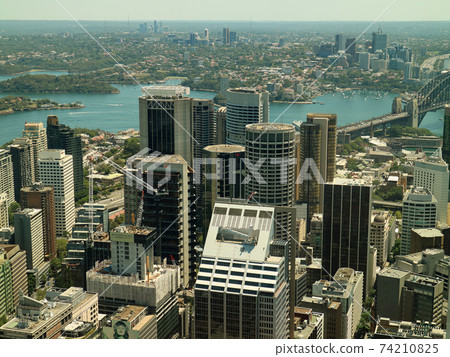 The cityscape of the world's three major beauty ports seen from the Sydney Tower The cityscape of the world's three major beauty ports seen from the Sydney Tower 74210825