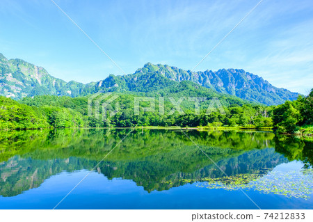 Kagamiike and Mt. Togakushi (summer) 74212833