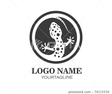 Gecko logo vector icon illustration Gecko logo vector icon illustration 74215534
