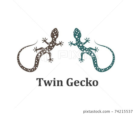 Gecko logo vector icon illustration Gecko logo vector icon illustration 74215537