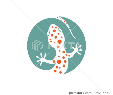 Gecko logo vector icon illustration Gecko logo vector icon illustration 74215539