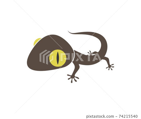 Gecko logo vector icon illustration Gecko logo vector icon illustration 74215540