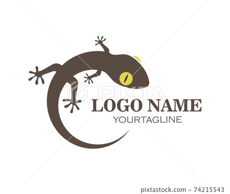 Gecko logo vector icon illustration 74215543