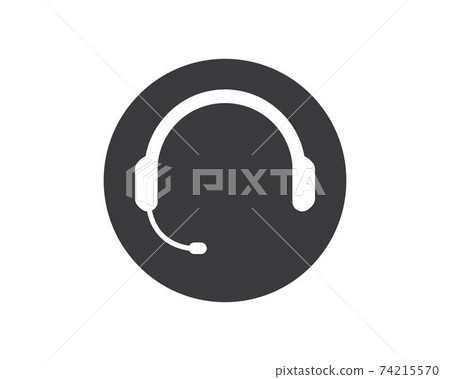 earphones icon logo illustration vector earphones icon logo illustration vector 74215570