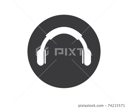earphones icon logo illustration vector earphones icon logo illustration vector 74215571