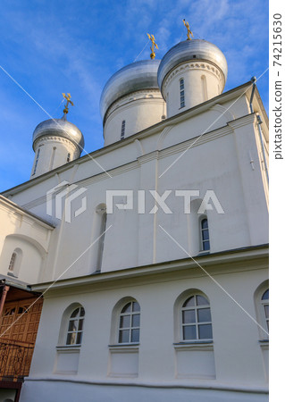Nikitsky cathedral of Nikitsky Monastery in Pereslavl-Zalessky, Russia. Golden ring of Russia Nikitsky cathedral of Nikitsky Monastery in Pereslavl-Zalessky, Russia. Golden ring of Russia 74215630