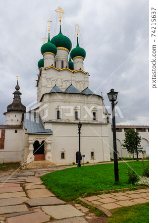 Church of St. Gregory the Theologian in Rostov kremlin, Russia. Golden ring of Russia 74215637