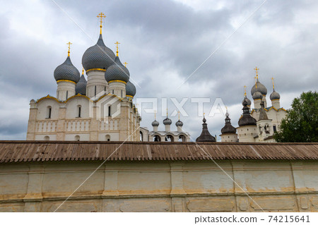 Architectural ensemble of the Rostov Kremlin in Rostov Veliky, Russia. Golden ring of Russia Architectural ensemble of the Rostov Kremlin in Rostov Veliky, Russia. Golden ring of Russia 74215641