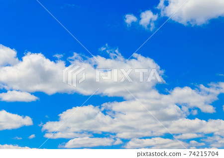 White clouds in blue sky White clouds in blue sky 74215704