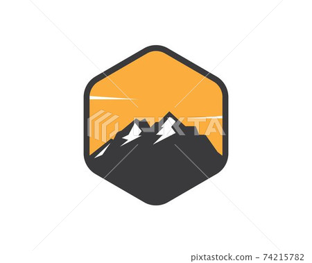 High Mountain icon Logo vector illustration design High Mountain icon Logo vector illustration design 74215782