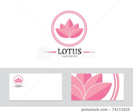 logo,icon company card lotus vector illustration logo,icon company card lotus vector illustration 74215820