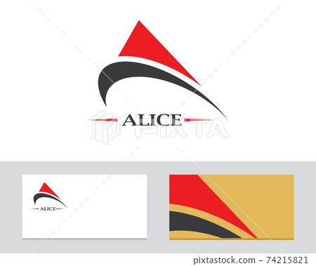 logo,icon company card A letter vector illustration logo,icon company card A letter vector illustration 74215821