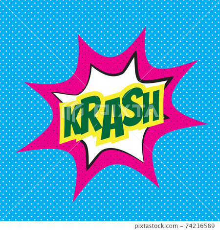 Comic speech bubble, krash 74216589