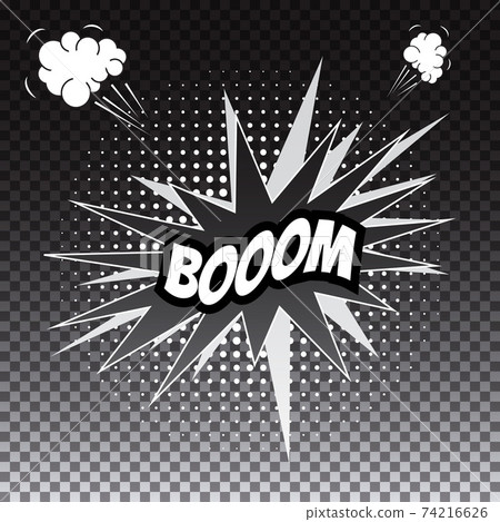 Pop art comic speech bubble, boom Pop art comic speech bubble, boom 74216626