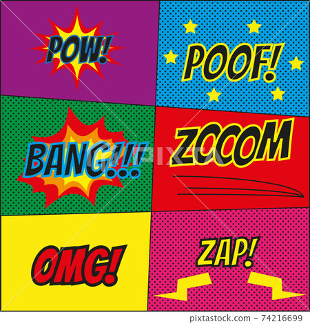 Comics style template background Comics style template background 74216699
