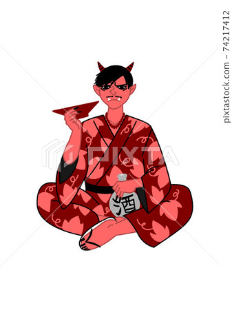 Shuten-doji (demon) - Stock Illustration [74217412] - Pixta