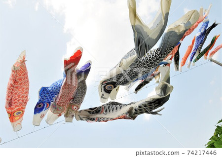 和服在天空中游泳 74217446