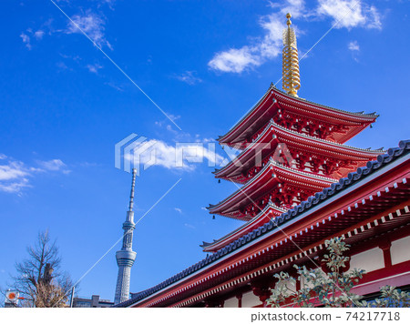天空樹和五層寶塔 天空樹和五層寶塔 74217718