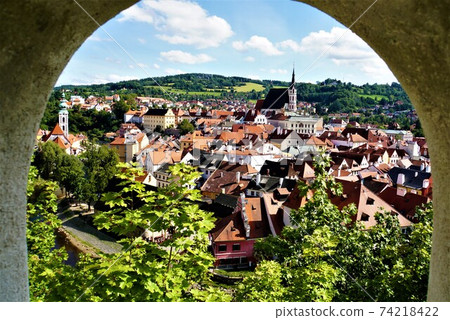 View from Cesky Krumlov Castle 74218422