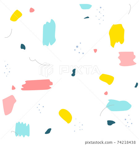 Brushstroke illustration pattern Brushstroke illustration pattern 74218438