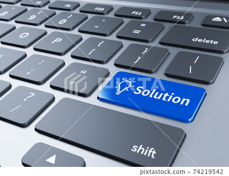 Solution letters and keyboard button Solution letters and keyboard button 74219542
