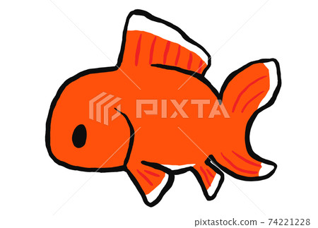 Cute goldfish illustration 74221228
