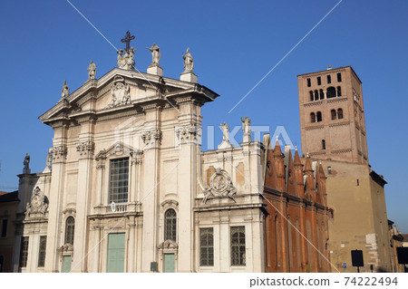 details of cathedral of Mantova, unesco world heritage, Italy 74222494