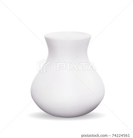 Realistic 3d Vase design element. Vector Illustration EPS10 74224561