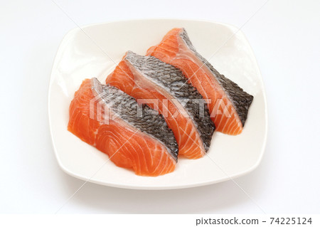 Raw salmon fillet Raw salmon fillet 74225124
