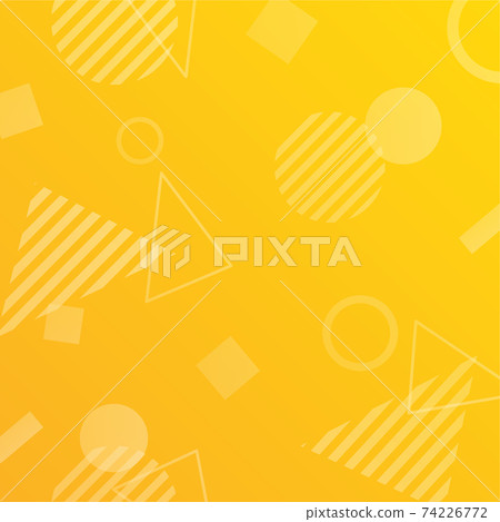 Geometric pattern material [orange / yellow] 74226772