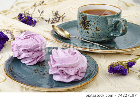 Natural homemade marshmallow from blueberries, currants. Studio Photo Natural homemade marshmallow from blueberries, currants. Studio Photo 74227197