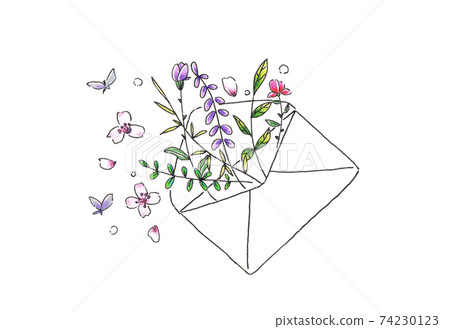 Letters and flowers 74230123